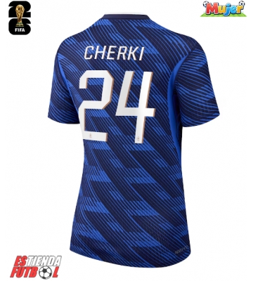 Francia Rayan Cherki #24 Primera Equipación Mujer Mundial 2026 Manga Corta
